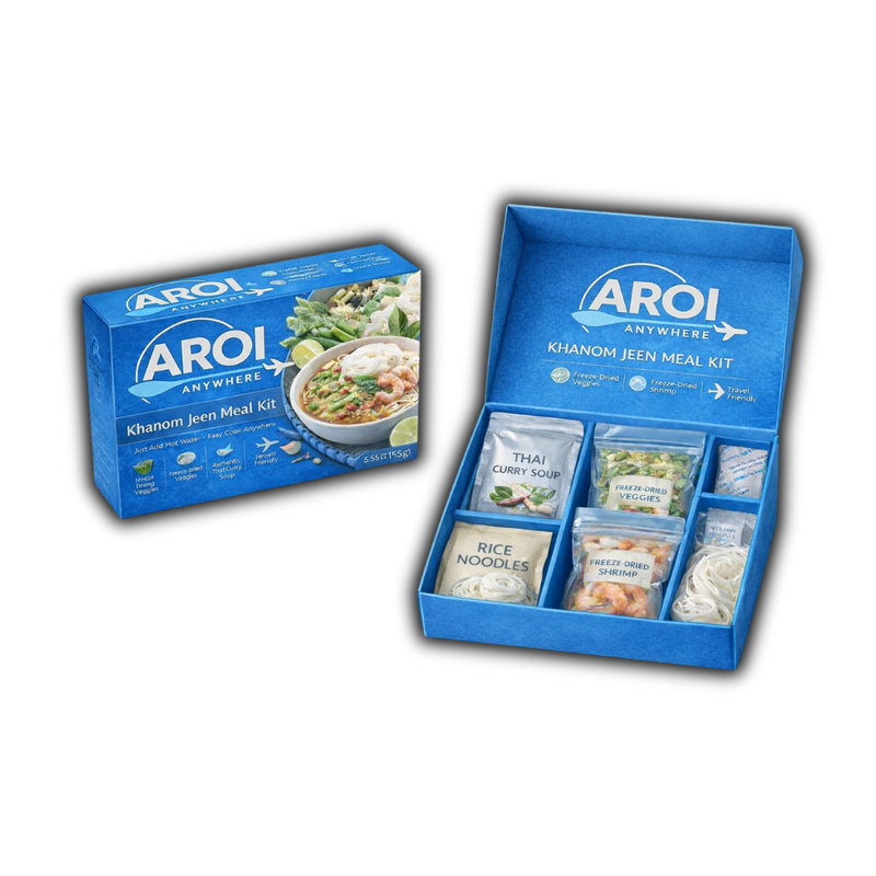 Freeze-Dried Green Curry Shrimp with Rice Noodles