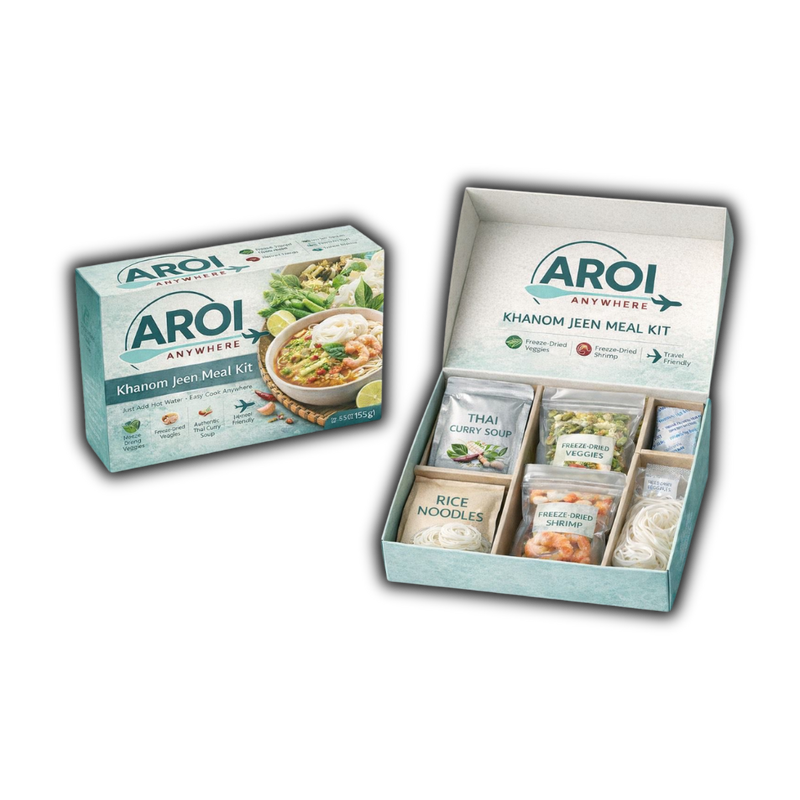 Freeze-Dried Green Curry Shrimp with Rice Noodles